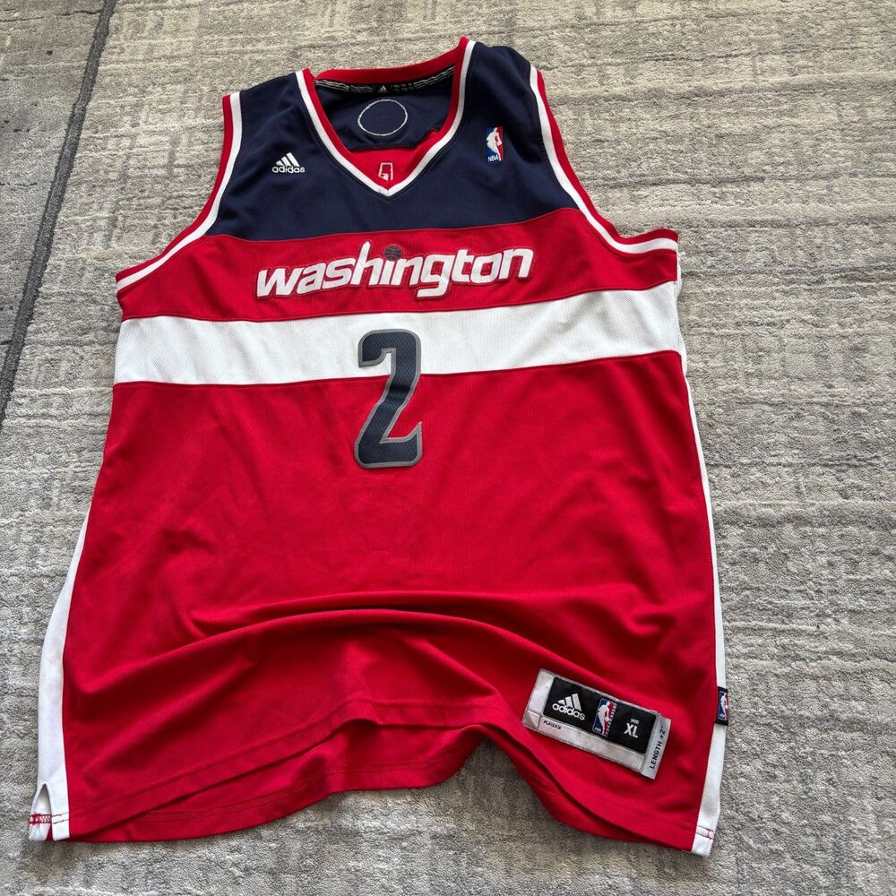 Adidas Washington Wizards John Wall #2 Replica Jersey Mens XL Red NBA Basketball